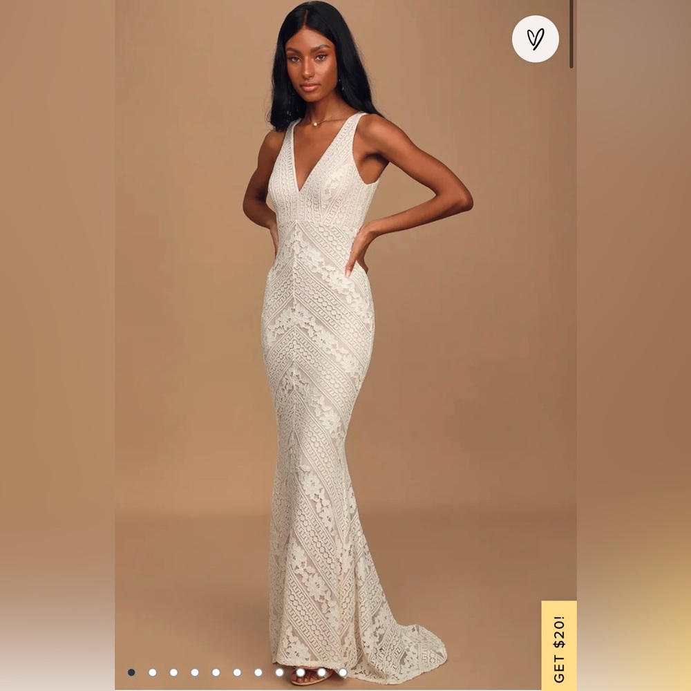 Lulus Alianna White Lace Dress